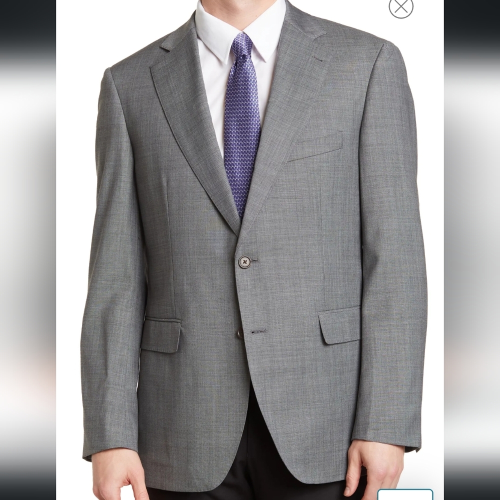 Alton Lane Tailored Fit Suit Jacket Grey Size 42 Regular